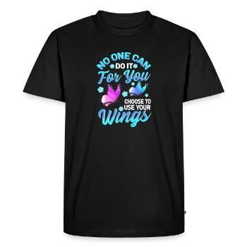 Personne ne peut le faire pour vous d'utiliser vos ailes - T-shirt Premium bio Homme - noir - Devant - Nico (187cm)
