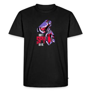 Ne m'espionnez pas Dystopian Surveillance illégale - T-shirt Premium bio Homme - noir - Devant - Nico (187cm)