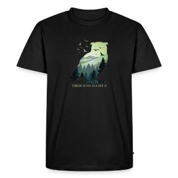 There is no Planet B - Environmental Protection Climate Protection - Men's Premium Organic T-Shirt - black - Front - Nico (187cm)
