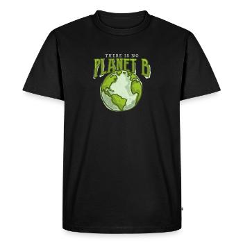 There is no Planet B - Environmental Protection Climate Protection - Men's Premium Organic T-Shirt - black - Front - Nico (187cm)