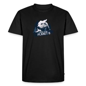 There is no Planet B - Environmental Protection Climate Protection - Men's Premium Organic T-Shirt - black - Front - Nico (187cm)