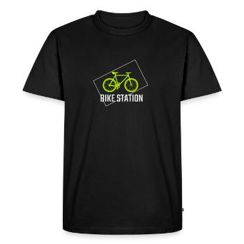 vélo - T-shirt Premium bio Homme - noir - Devant - Nico (187cm)