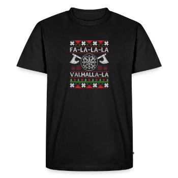 Fa La La La Valhalla La Ugly Christmas Sweater - T-shirt Premium bio Homme - noir - Devant - Nico (187cm)