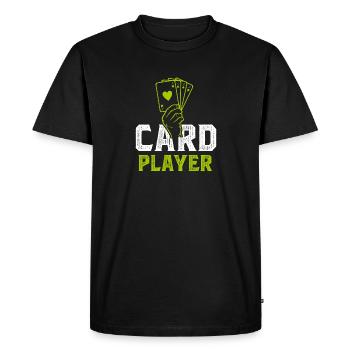 jeu de cartes - T-shirt Premium bio Homme - noir - Devant - Nico (187cm)