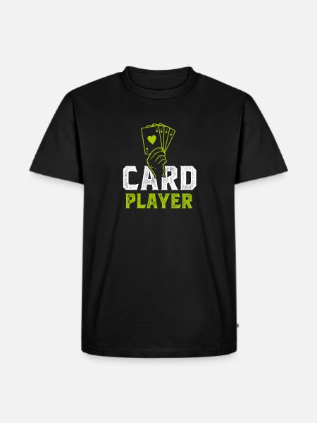 card game - Men's Premium Organic T-Shirt - black
