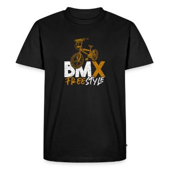BMX - T-shirt Premium bio Homme - noir - Devant - Nico (187cm)