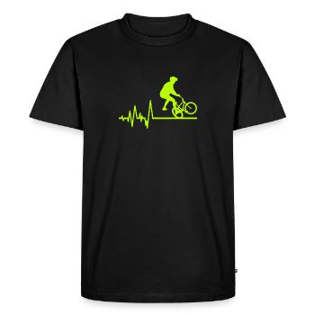 BMX - T-shirt Premium bio Homme - noir - Devant - Nico (187cm)