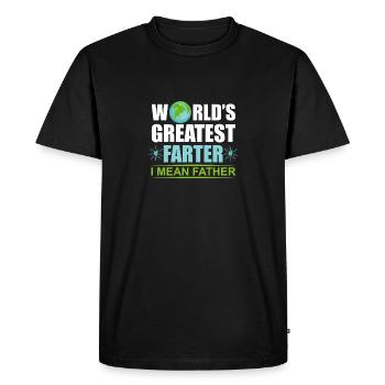 Le plus grand fœtus du monde, je voulais un cadeau père-père - T-shirt Premium bio Homme - noir - Devant - Nico (187cm)
