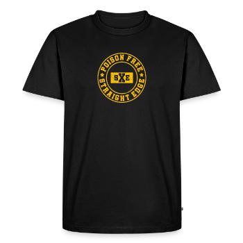 Bord droit de l'équipage sans poison - T-shirt Premium bio Homme - noir - Devant - Nico (187cm)