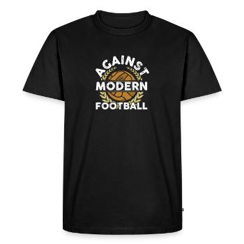 Contre le football moderne Ultras Fan Football Soccer - T-shirt Premium bio Homme - noir - Devant - Nico (187cm)