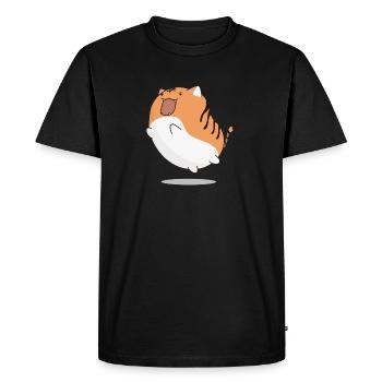 Cat kawaii - Men's Premium Organic T-Shirt - black - Front - Nico (187cm)
