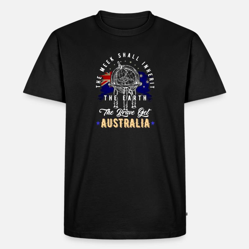 Australien - Männer Premium Bio T-Shirt - Schwarz