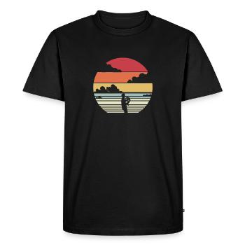 French Horn Waldhorn Drôle Cadeau - T-shirt Premium bio Homme - noir - Devant - Nico (187cm)