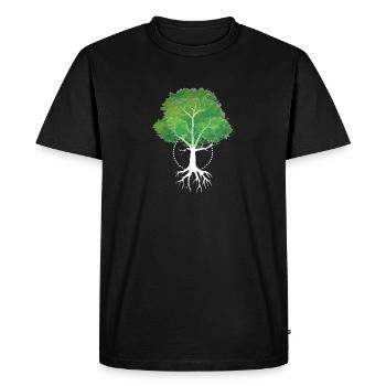 Tree tattoo tattoo artist or nature lover - Men's Premium Organic T-Shirt - black - Front - Nico (187cm)