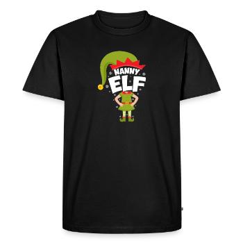 Nanny Elf - Men's Premium Organic T-Shirt - black - Front - Nico (187cm)