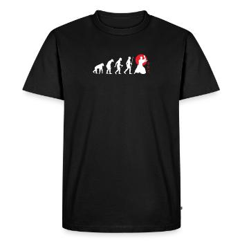 L'Aikido Evolution - Aïkido martial japonais - T-shirt Premium bio Homme - noir - Devant - Nico (187cm)