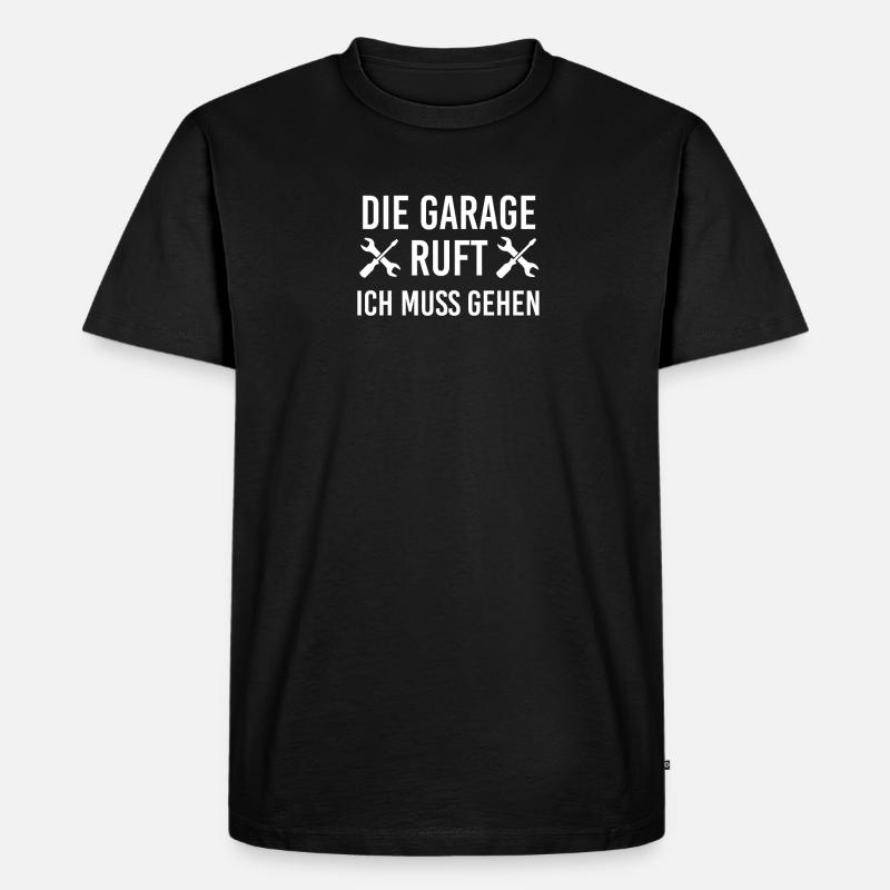 Auto - Männer Premium Bio T-Shirt - Schwarz
