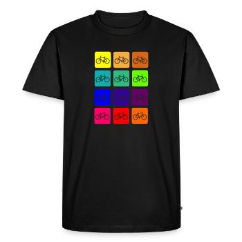 sommer fahrrad radsport - Männer Premium Bio T-Shirt - Schwarz - Vorne - Nico (187cm)