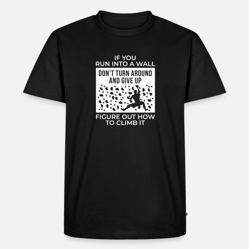 Klettern - Männer Premium Bio T-Shirt - Schwarz