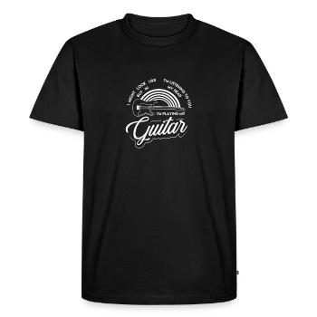 guitare - T-shirt Premium bio Homme - noir - Devant - Nico (187cm)