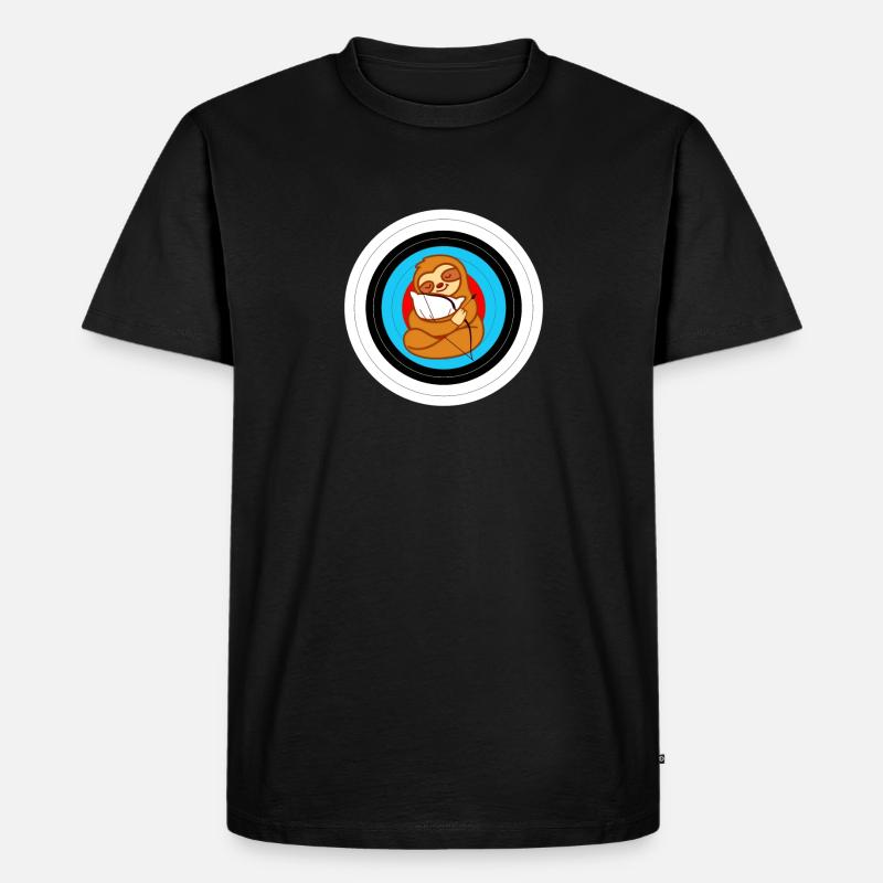 Archery Funny - Männer Premium Bio T-Shirt - Schwarz