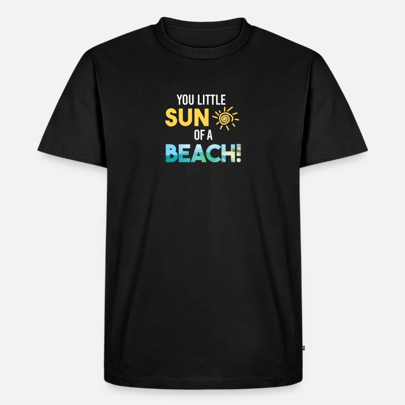 urlaub - Männer Premium Bio T-Shirt - Schwarz