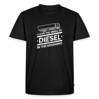trucker - Men's Premium Organic T-Shirt - black - Front - Nico (187cm)
