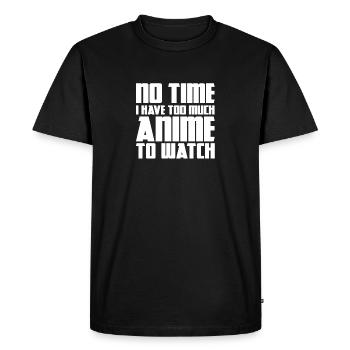 Manga - T-shirt Premium bio Homme - noir - Devant - Nico (187cm)