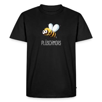 Plüschmors Plattdeutsch Norddeutschland Geschenk - Männer Premium Bio T-Shirt - Schwarz - Vorne - Nico (187cm)