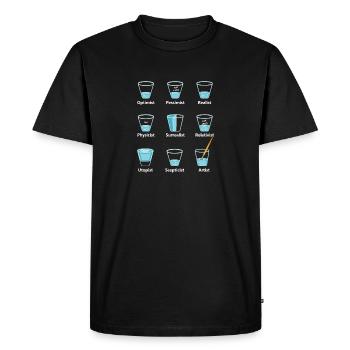 Croyances de l'eau Cadeau de personne drôle - T-shirt Premium bio Homme - noir - Devant - Nico (187cm)