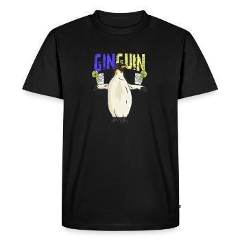 Ginguin - T-shirt Premium bio Homme - noir - Devant - Nico (187cm)