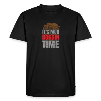 Drôle de boue Bogging Tshirt 4x4 Offroad Mens Gift - T-shirt Premium bio Homme - noir - Devant - Nico (187cm)