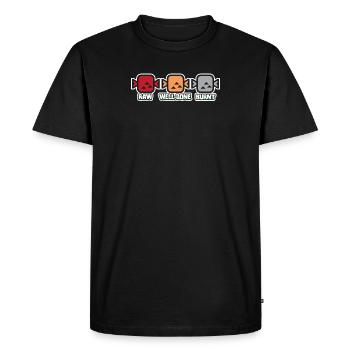 well done burnt - Men's Premium Organic T-Shirt - black - Front - Nico (187cm)