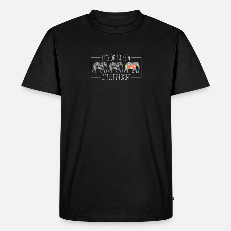 Be Different - Männer Premium Bio T-Shirt - Schwarz