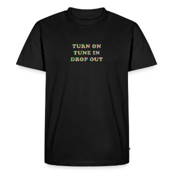 Activer la syntonisation - T-shirt Premium bio Homme - noir - Devant - Nico (187cm)