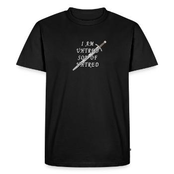 I Am Uhtred Son Of Uhtred - Men's Premium Organic T-Shirt - black - Front - Nico (187cm)