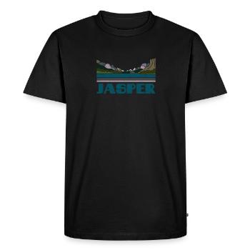 Jasper Shirt Nature Souvenir Retro 70s 80s Vintage - T-shirt Premium bio Homme - noir - Devant - Nico (187cm)