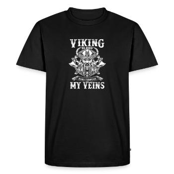 Viking Blood mono - T-shirt Premium bio Homme - noir - Devant - Nico (187cm)