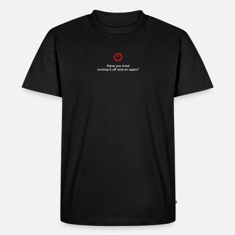 IT Techniker Computer Technik Lustig - Männer Premium Bio T-Shirt - Schwarz