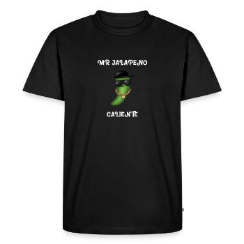 Jalapeno pepperoni chili chili pepper cadeau - T-shirt Premium bio Homme - noir - Devant - Nico (187cm)