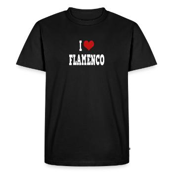 École de danse flamenco Salsa Espagne - T-shirt Premium bio Homme - noir - Devant - Nico (187cm)