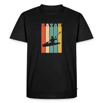 Kayak kayak kayak style rétro - T-shirt Premium bio Homme - noir - Devant - Nico (187cm)