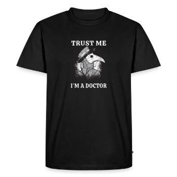 Docteur de la peste Docteur de la peste Docteur Docteur - T-shirt Premium bio Homme - noir - Devant - Nico (187cm)