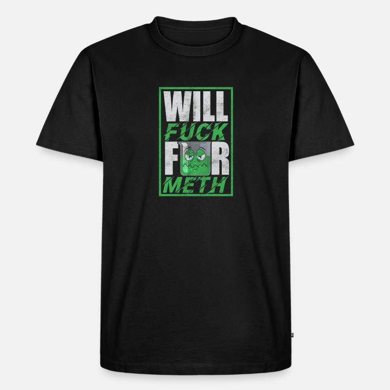 Lustiges Meth Design - Männer Premium Bio T-Shirt - Schwarz