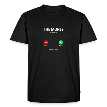 Appel d'argent - T-shirt Premium bio Homme - noir - Devant - Nico (187cm)