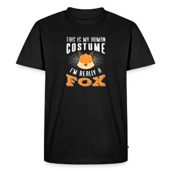 Fox People Costume - Men's Premium Organic T-Shirt - black - Front - Nico (187cm)