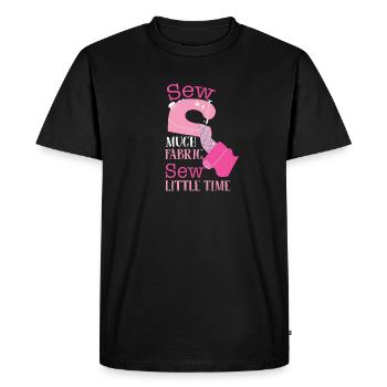 Tissu à coudre - T-shirt Premium bio Homme - noir - Devant - Nico (187cm)