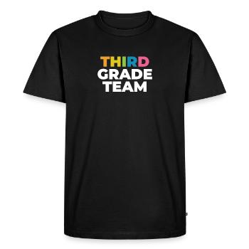 Équipe de troisième année pour les enseignants de troisième année - T-shirt Premium bio Homme - noir - Devant - Nico (187cm)