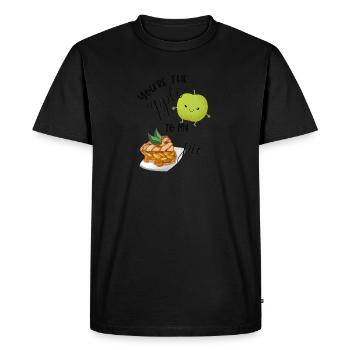 Vous êtes la pomme à ma tarte correspondant à des chemises de couple - T-shirt Premium bio Homme - noir - Devant - Nico (187cm)