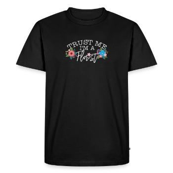 Florist florist gift idea - Men's Premium Organic T-Shirt - black - Front - Nico (187cm)
